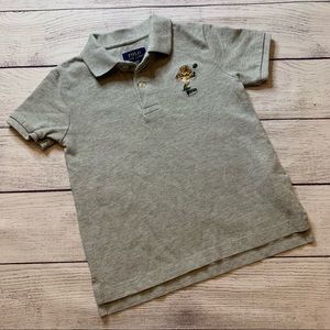 Ralph Lauren Toddler Boy Embroidered Bear Polo 4T